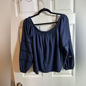 Lilly Pulitzer off the shoulder long sleeve shirt